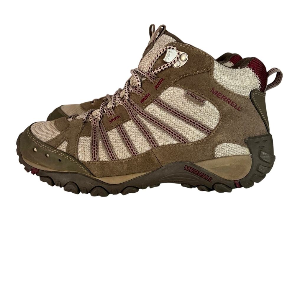 Merrell Womens Yokota 2 mid waterproof hiking boot sz 9.5 braken active gorpcore